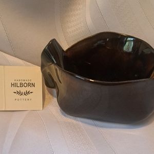 Hilborn Brown Pottery Bowl Signed Alaska 5/11 Hilborn